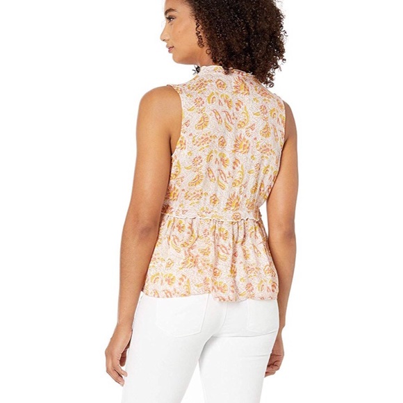 Lucky🍀Brand NWT szXS sleeveless ruffled top - Picture 4 of 9